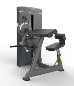 Sitting biceps and triceps dual function trainer